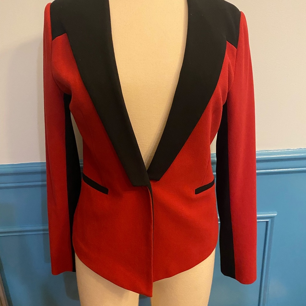 Vivienne Vivienne Tam Rare Red and Black Blazer